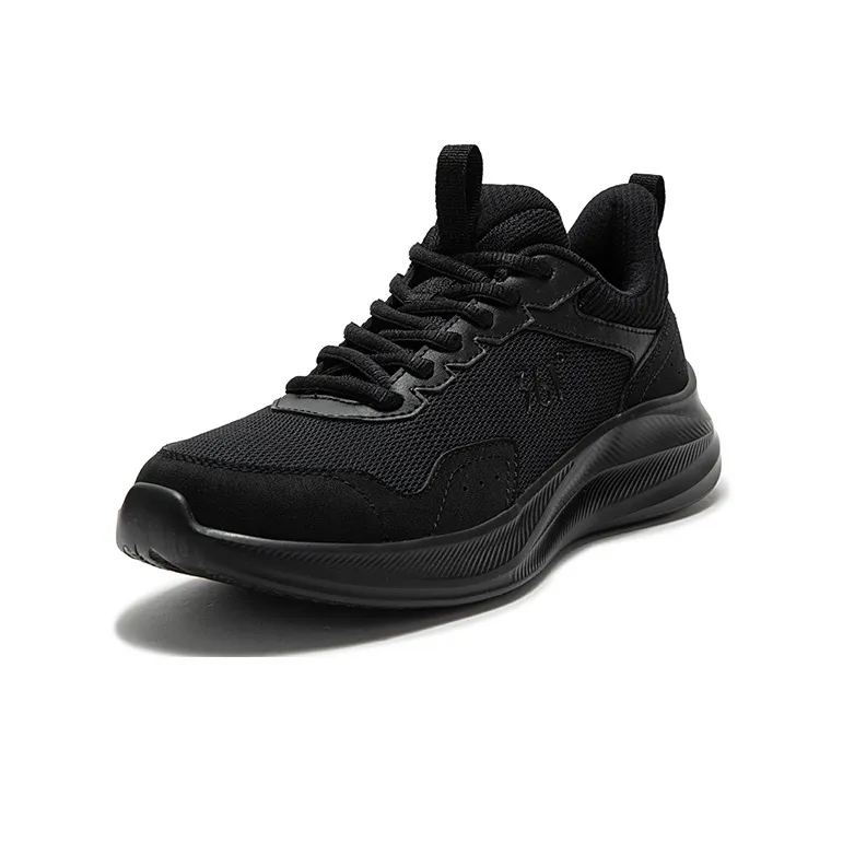 361° Cushioned Slip Resistant Low Top Running Shoes Women's Obsidian Black-1