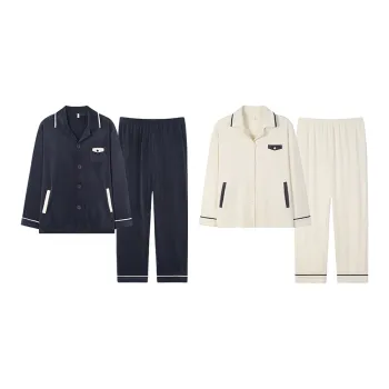 Sha Qian Pajama Set For Fall And Winter Unisex