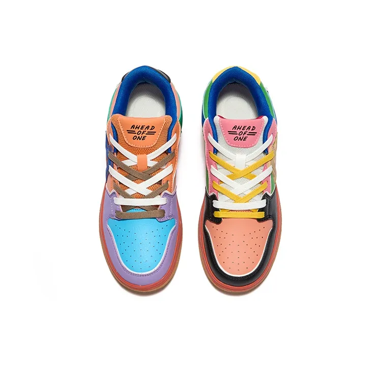 A1 Puffy Shoes Abrasion Resistant Balance Breathable Low Top Skateboard Shoes Unisex-65