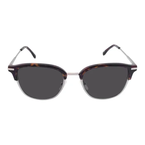 LACOSTE Metal Browline Sunglasses Men's Silver