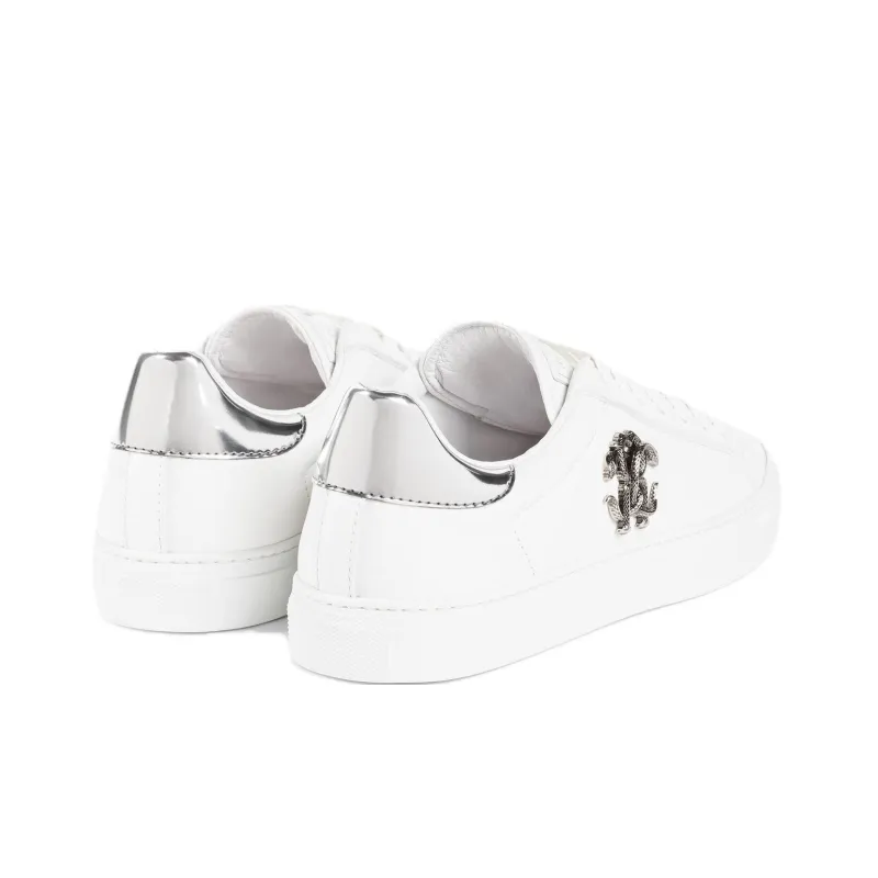 Roberto Cavalli Logo-plaque Leather Sneakers-3