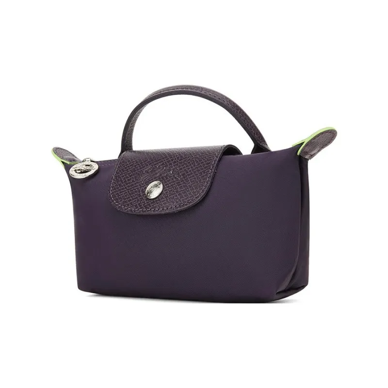 LONGCHAMP Recycled Polyamide Canvas Handbag Regular Women's Purple-2
