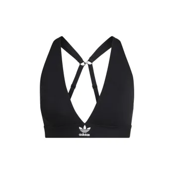Adidas Originals ADICOLOR COMFORT FLEX COTTON BRALETTE UNDERWEAR Bra Women's Black
