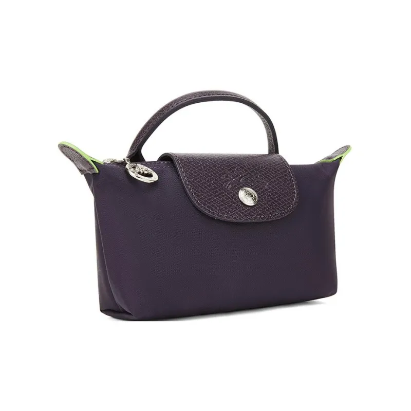 LONGCHAMP Recycled Polyamide Canvas Handbag Regular Women's Purple-1