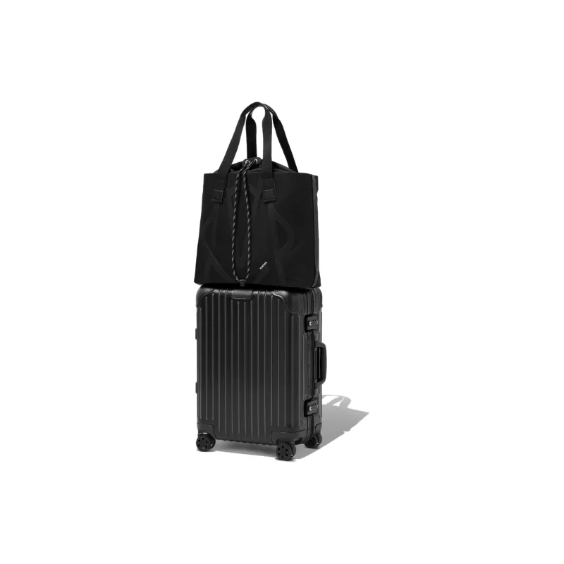 RIMOWA Recycled Nylon With Leather Tote Bag, Shopping Bag, Handbag Unisex Black-4