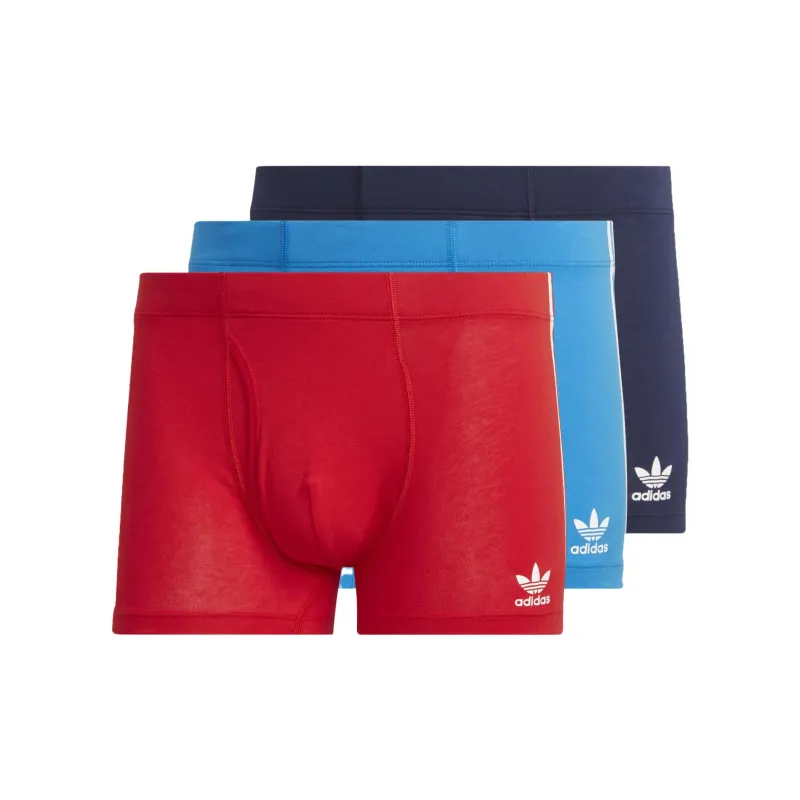 Adidas Originals COMFORT FLEX COTTON 3-STRIPES TRUNK BRIEFS Underpants Men's 3 Pack-0