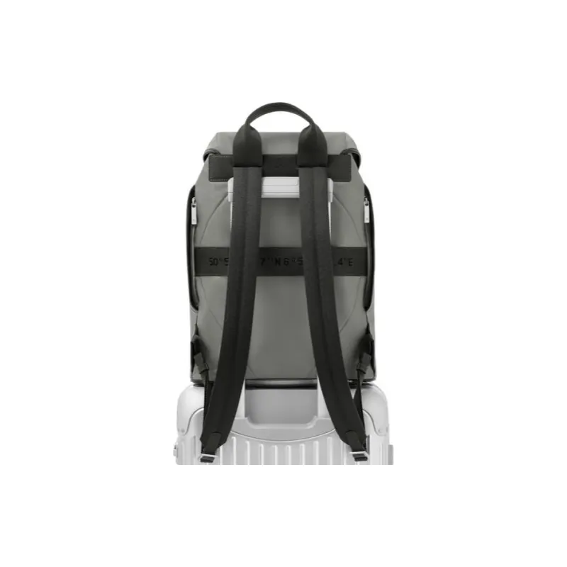 RIMOWA Recycled Nylon With Patchwork Leather Backpack Men's Gray-3