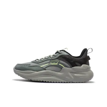361° Yunshu 3 Shock Absorbers With Slip Resistant And Abrasion Resistant Properties Low Top Casual Shoes Men's Gray