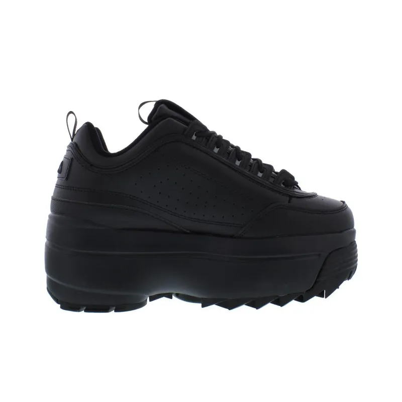 FILA Disruptor 2 Durable Breathable Low Top Casual Shoes Women's Black-1