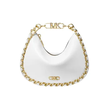 MICHAEL KORS Sheepskin Shoulder Bag, Handbag, Shoulder Bag Small Size Women's White