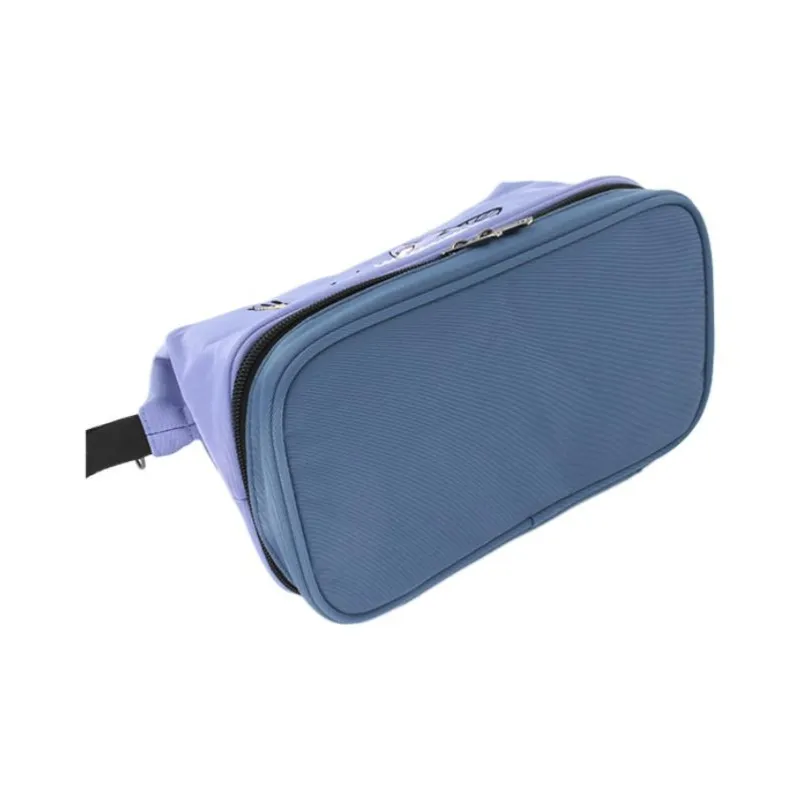 FLOWER PRINCESS Nylon Ordinary Life Makeup Bag Women's Purple/Caramel/Pink Green-4