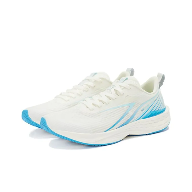 361° Flying Fish 3.0 Anti Slip And Wear Resistant Breathable Low Top Sprint Running Shoes Men's White Blue-2