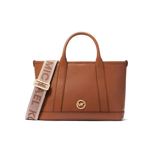 MICHAEL KORS Cow Leather Tote Bag, Shopping Bag, Handbag, Shoulder Bag, Crossbody Bag Trumpets Women's Brown