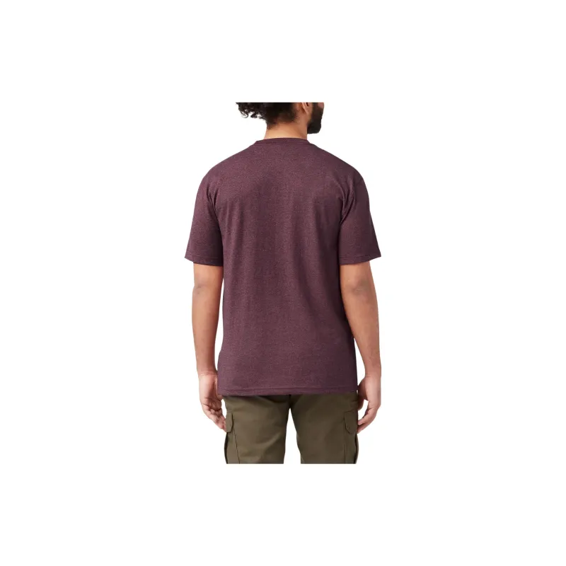 Dickies Heavyweight Heathered Short Sleeve Pocket T-Shirt T-Shirt Men's Burgundy-1
