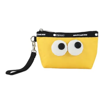 Skechers LeSportsac Collaboration Fabric Big Eyed Bag Cute Clutch Coin Purse Mini Unisex Corn Yellow