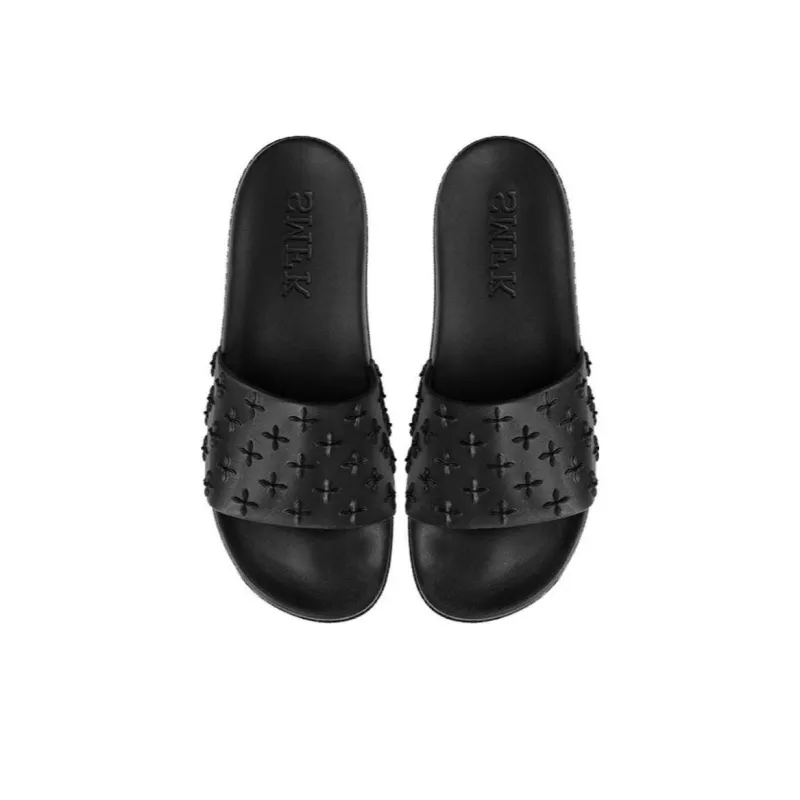 SMFK Totem Slide Slippers Women's Midnight Black-3