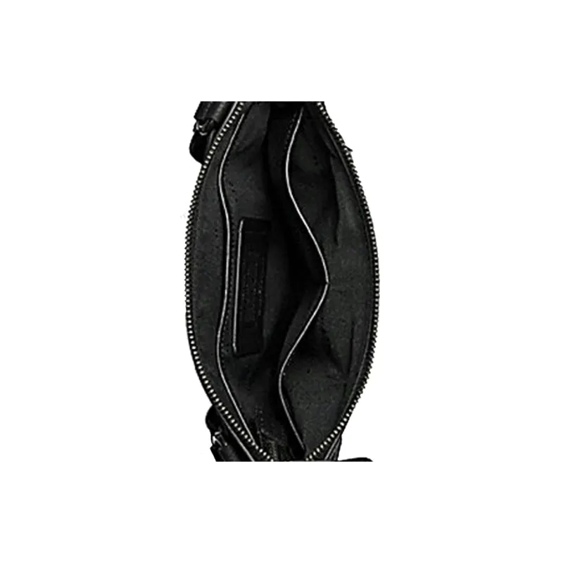COACH Metropolitan Leather Messenger Bag Shoulder Bag Crossbody Bag Medium Size Men's Black-4