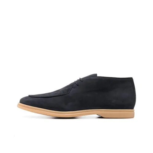 Eleventy Chukka Lace-up Leather Boots