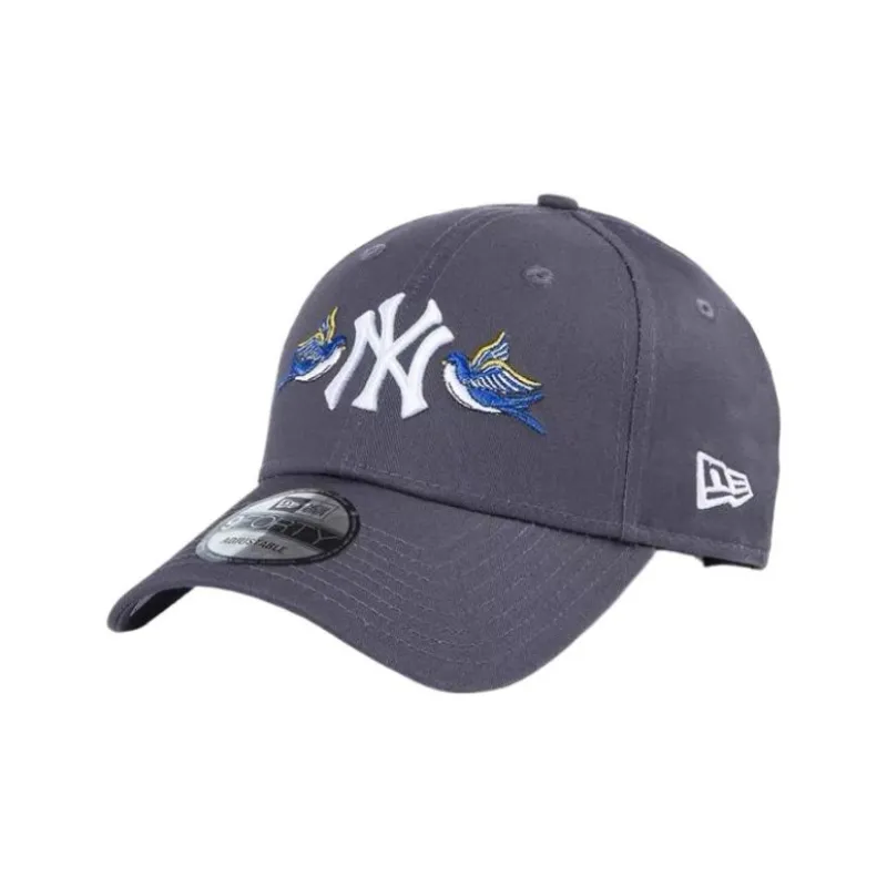 New Era Cotton Polyester Baseball Caps Unisex Gray-0