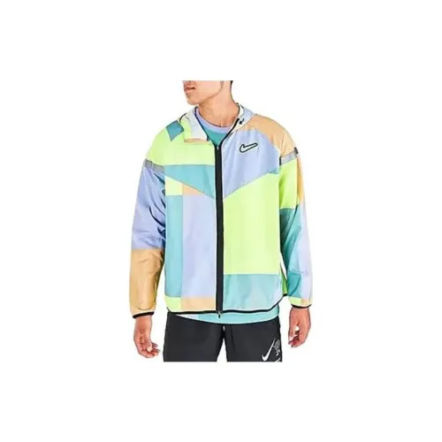 Nike Trench Coats Men Rainbow