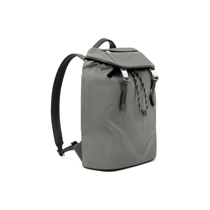 RIMOWA Recycled Nylon With Patchwork Leather Backpack Men's Gray-1
