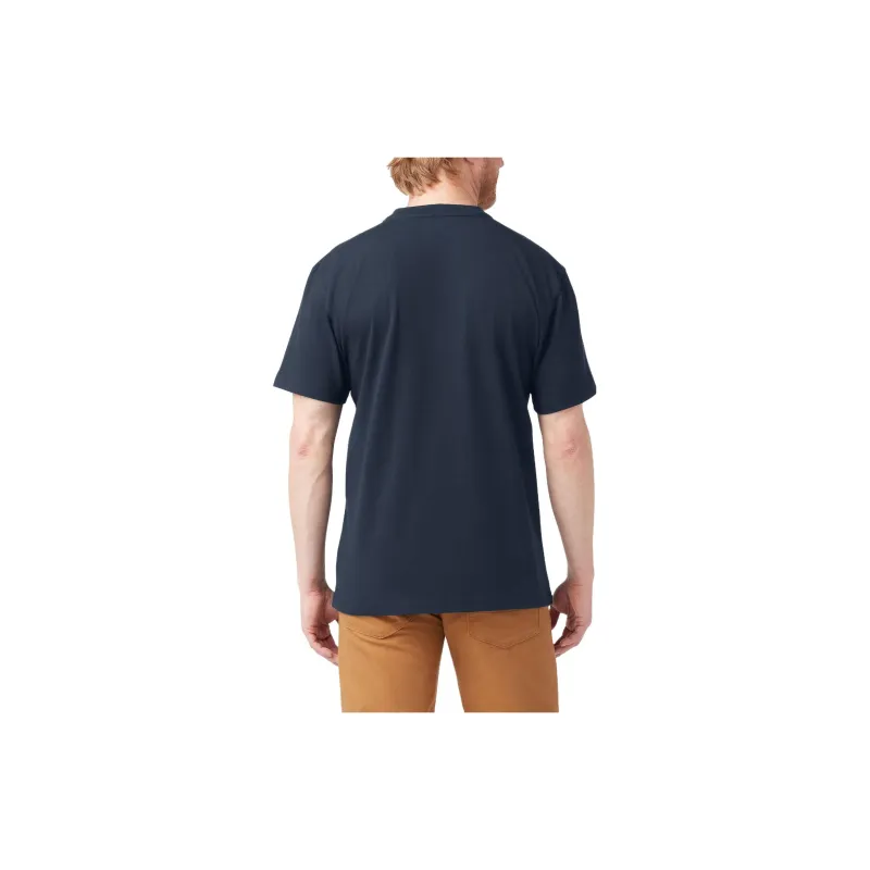Dickies Heavyweight Short Sleeve Henley T-Shirt T-Shirt Men's Marine Blue-1