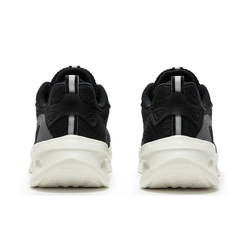 361° Light Feather Cushioning, Slip Resistant, And Abrasion Resistant Low Top Running Shoes Women's Black Gray-3