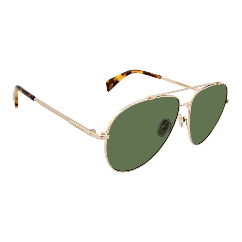 Lanvin Metal Aviator Sunglasses Unisex Gold-1
