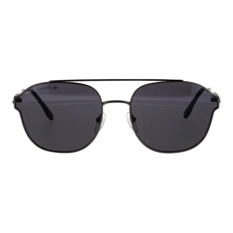 LACOSTE Metal Aviator Sunglasses Unisex Dark Gray-1