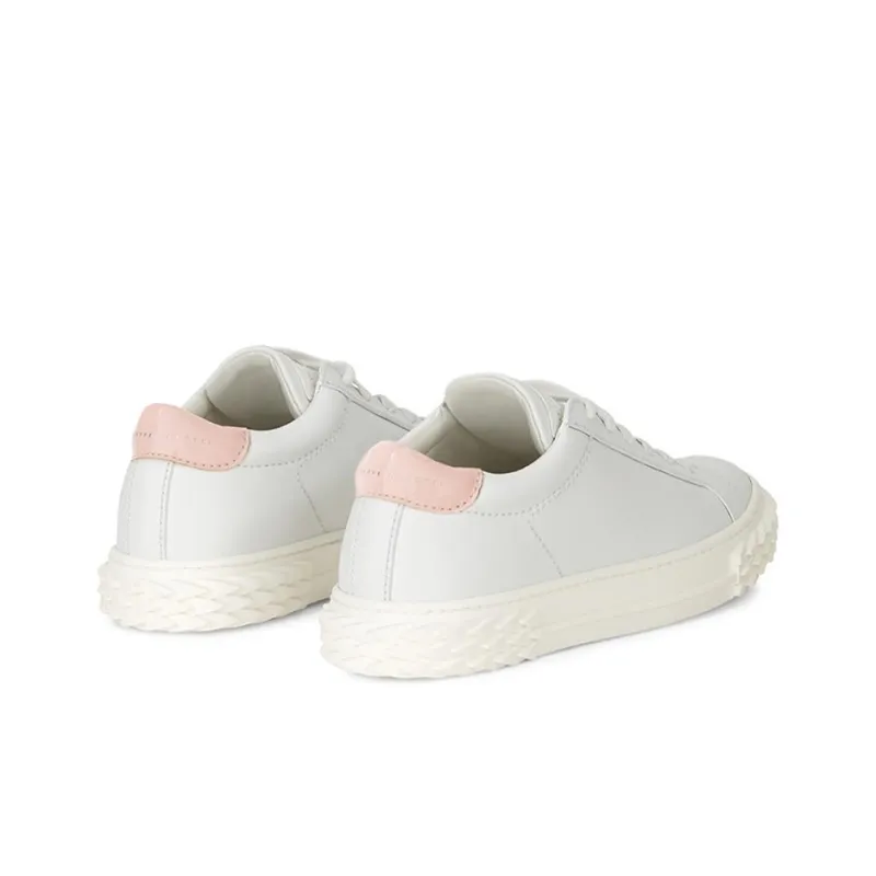 Giuseppe Zanotti/GZ Blabber Low Top Skateboard Shoes Women's White Pink-3