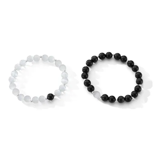 Carp Crystals Obsidian Jade Bracelets Unisex-2