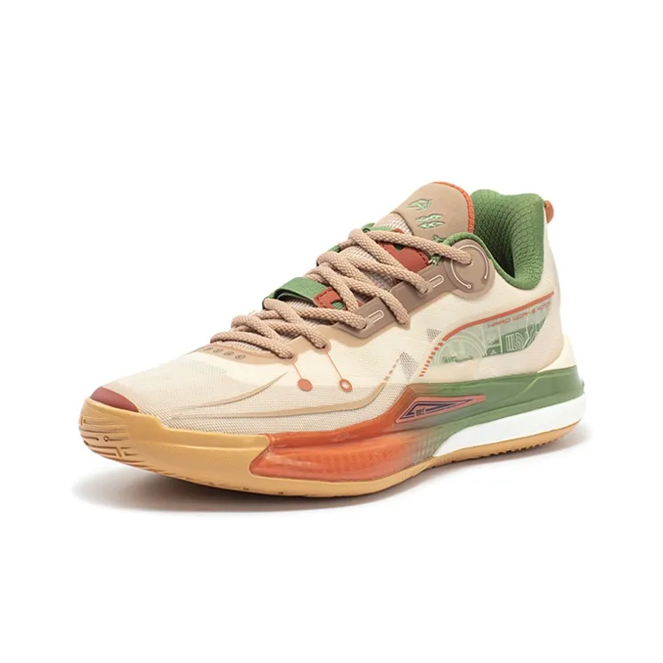 361° DVD2 ZhiZu China Cushioning Anti Slip Wear Resistant Breathability Low Top Basketball Shoes Men's Ash Grey Beige-1
