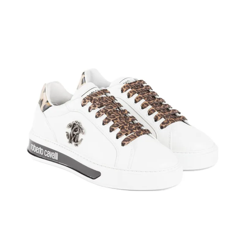Roberto Cavalli Skateboard Shoes Women's White-3