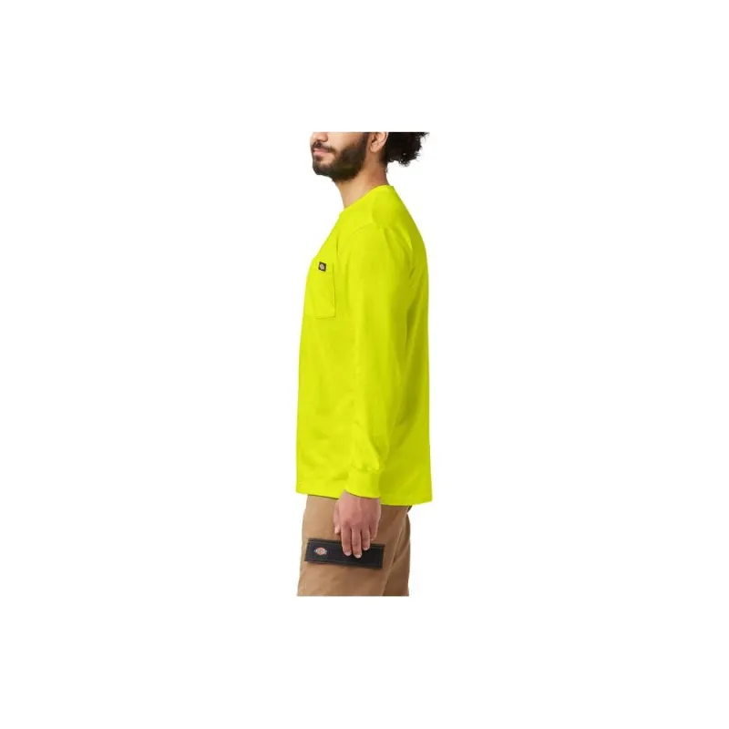 Dickies Heavyweight Neon Long Sleeve Pocket T-Shirt T-Shirt Men's Yellow-2