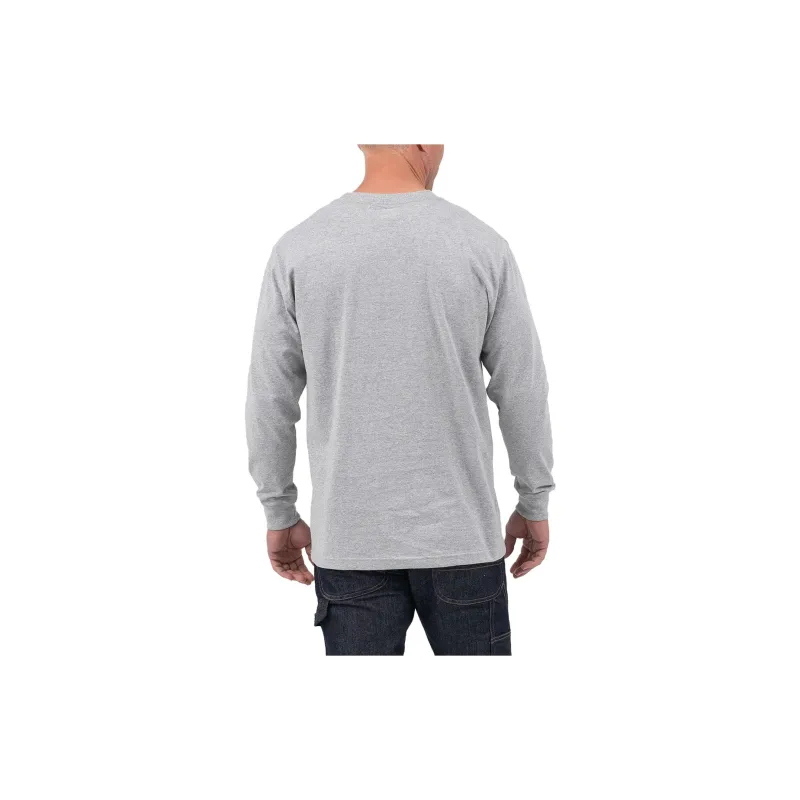 Dickies Tri-Color Logo Graphic Long Sleeve T-Shirt T-Shirt Men's Gray-1
