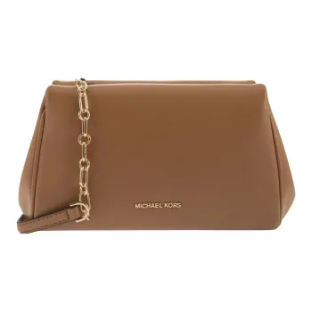 MICHAEL KORS Belle Leather Crossbody Bag Shoulder Bag Women's Brown