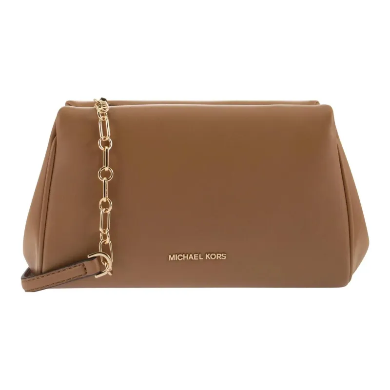 MICHAEL KORS Belle Leather Crossbody Bag Shoulder Bag Women's Brown-0