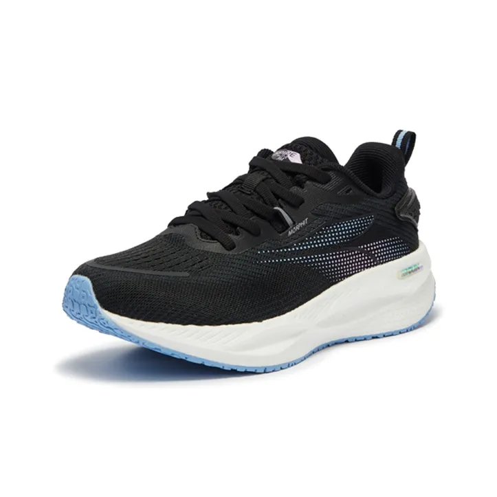 361° Speed Boost CQT Cushioning Anti Slip And Wear Resistant Low Top Running Shoes Women's Black Blue-1