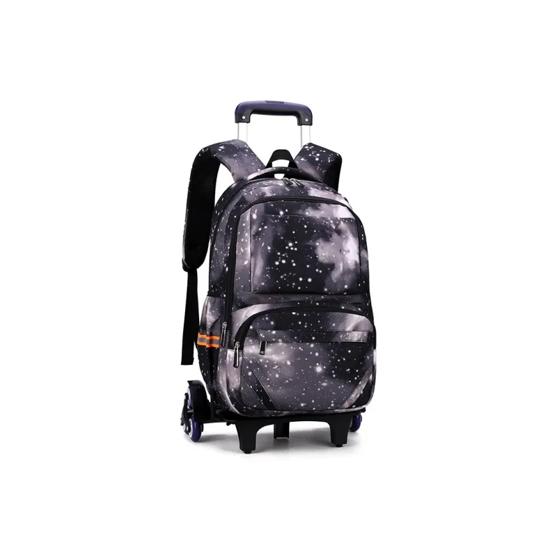 Natural Fish Nylon Backpack Regular Men's Sky Blue Starry Sky/Black Starry Sky/Blue Stripes/Blue Geometric-6