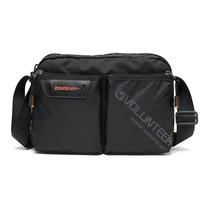 Volunteer Oxford Casual Fashion Shoulder Bag, Crossbody Bag Small Size Unisex Black/Gray/Blue/Green-0