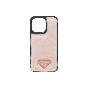 PRADA Shearling IPhone 13 Pro Case Bag Accessory Women's Orchid Pink