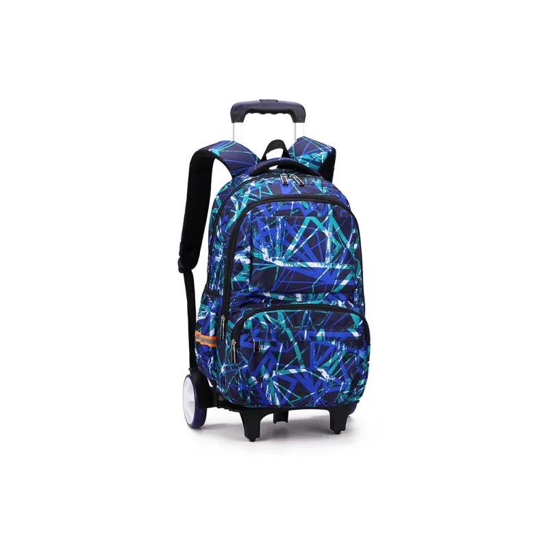 Natural Fish Nylon Backpack Regular Men's Sky Blue Starry Sky/Black Starry Sky/Blue Stripes/Blue Geometric-13