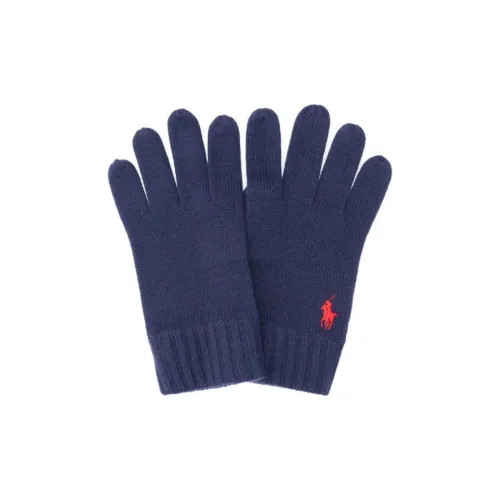 Polo Ralph Lauren Knit Gloves Unisex Blue