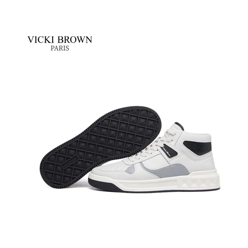 VICKI BROWN Ankle Boots Men White Blue/White Black-3