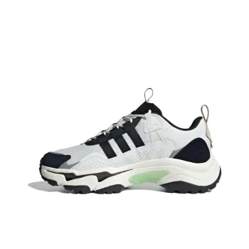 Adidas Cushioning, Wear Resistant Low Top Running Shoes Unisex Black White