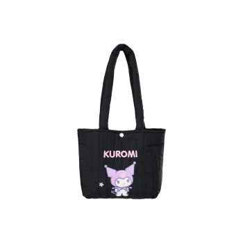 Sanrio Polyamide Tote Bag Shopping Bag Shoulder Bags Medium Size Women's Black
