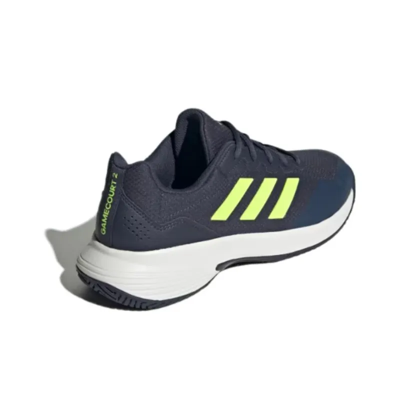 adidas GameCourt 2.0 Shadow Navy Lucid Lemon-4