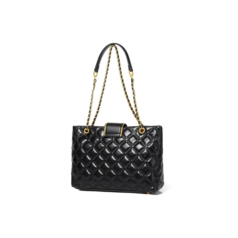 Versman PU Shopping Bag Tote Bag Shoulder Bag Crossbody Bag Regular Women's Classic Black-2