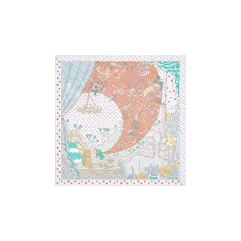 HERMES Le Premier Chant Silk Scarves Women's Multicolor
