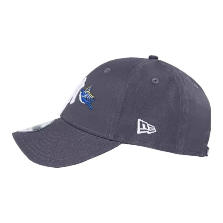 New Era Cotton Polyester Baseball Caps Unisex Gray-2